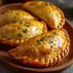 Pastel de guaraná horneado con relleno casero y masa dorada