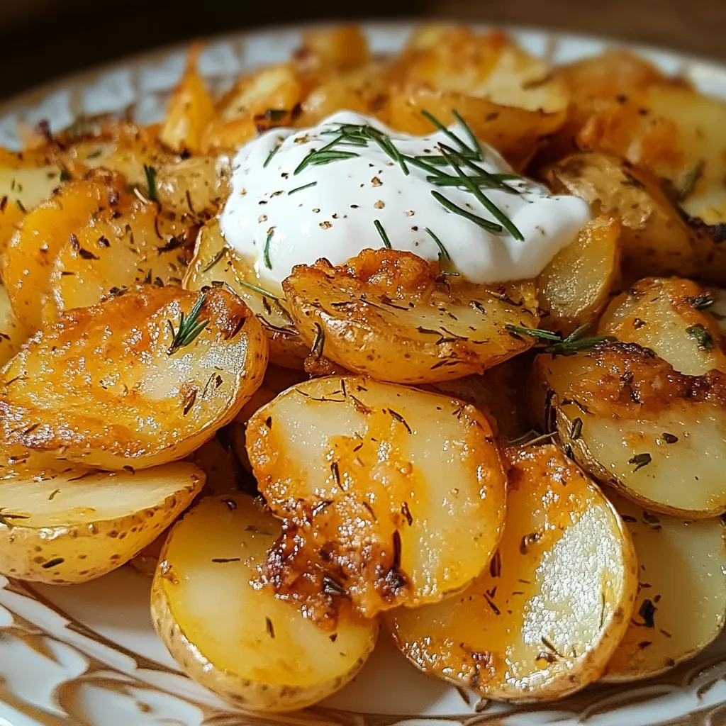 Plato de Patatas Arrieras con alioli casero, gambas al ajillo y perejil fresco