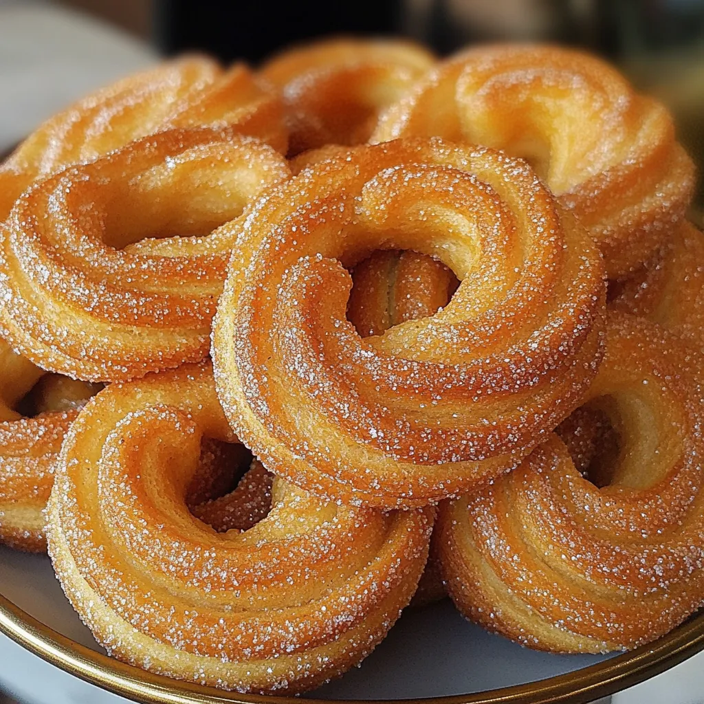 Rosquillas caseras horneadas doradas sobre rejilla, recién salidas del horno