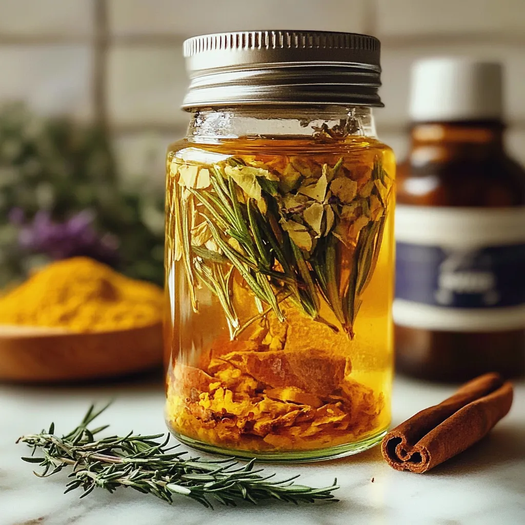 Preparación casera del Tónico Capilar SYROOME con ingredientes naturales