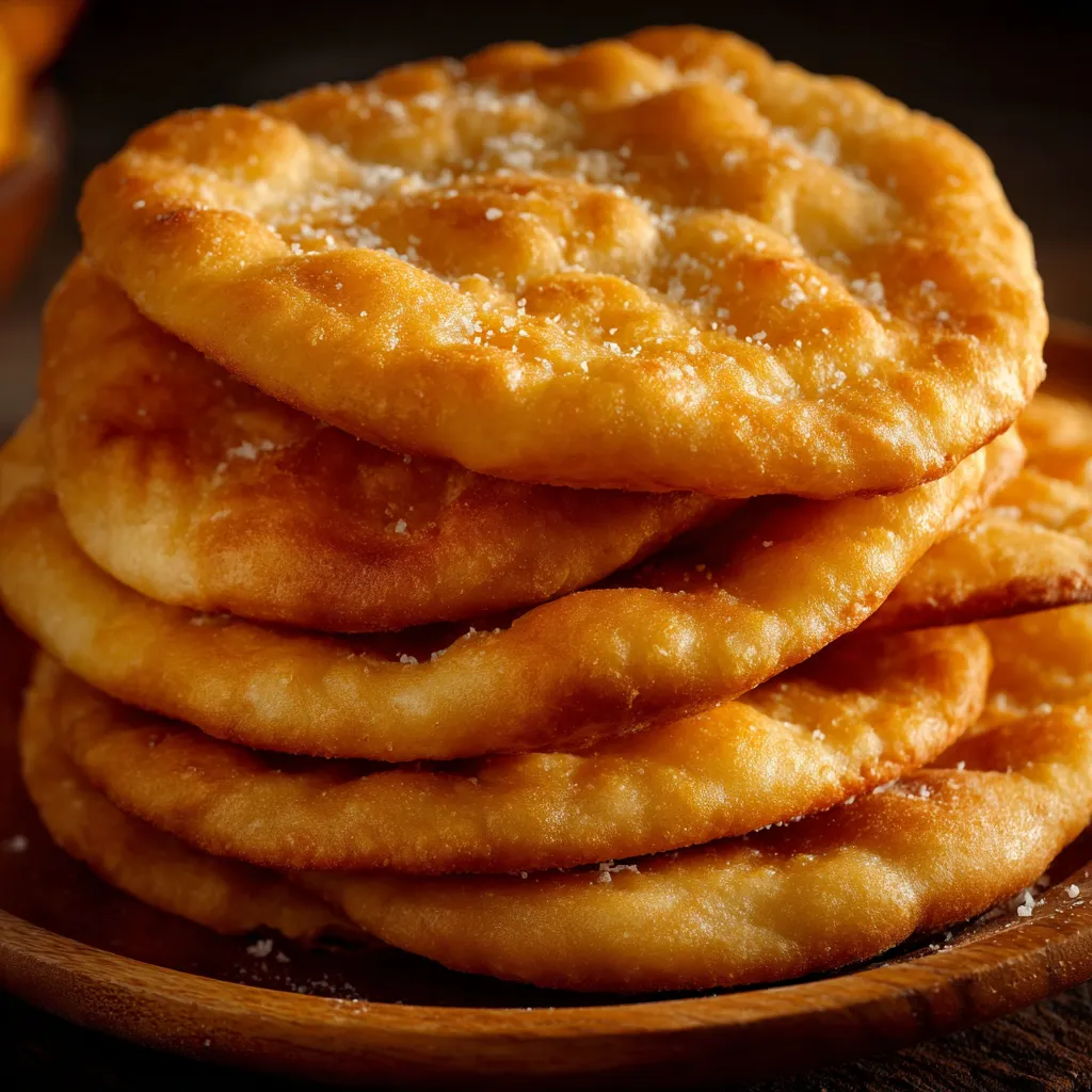 Tortas fritas criollas recién hechas, doradas y espolvoreadas con azúcar, servidas en un plato rústico.