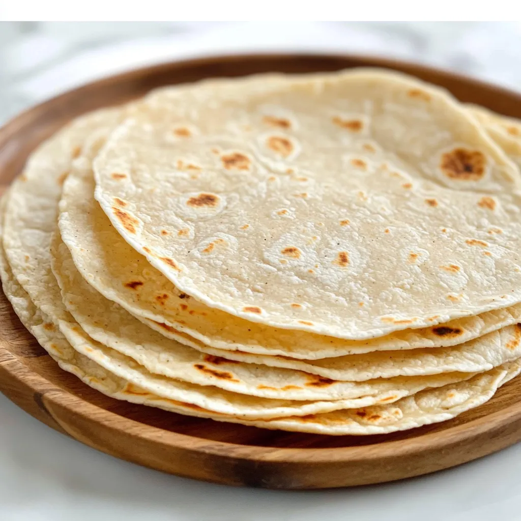 Tortilla de harina de almendra keto cocinada en sartén, lista para servir