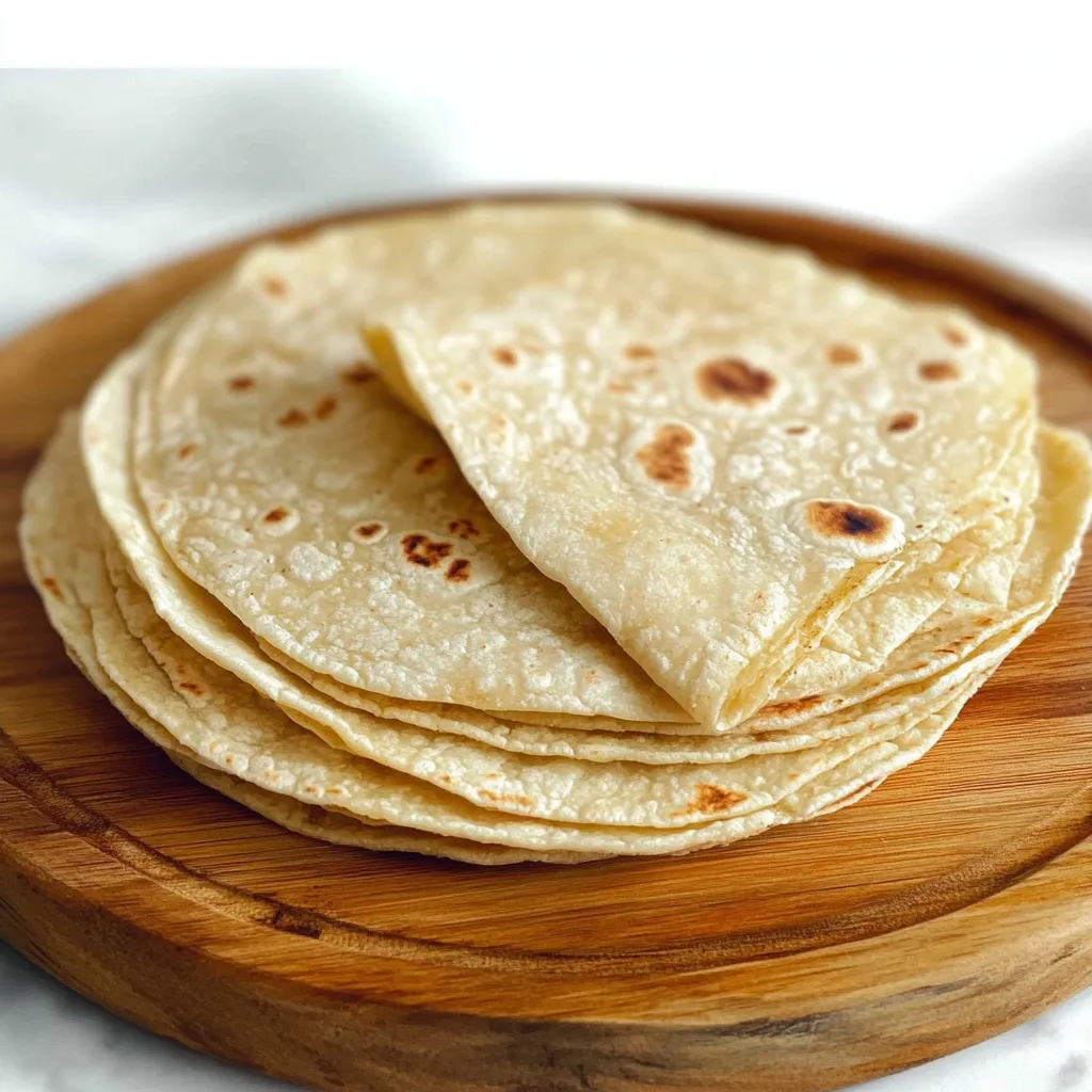 Tortilla de harina de almendra keto cocinada en sartén, lista para servir