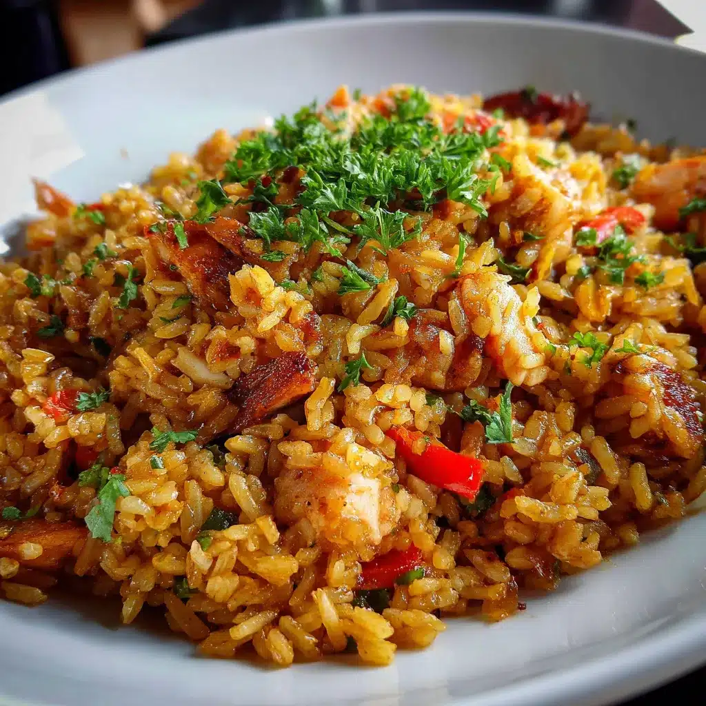 Arroz cantones en sartén con verduras y huevo