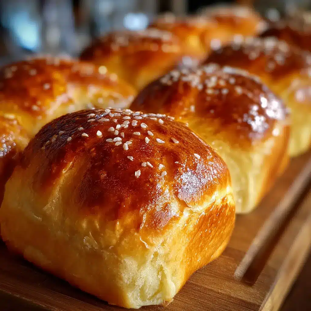 Brioches Dulces caseros recién horneados en una bandeja de cocina