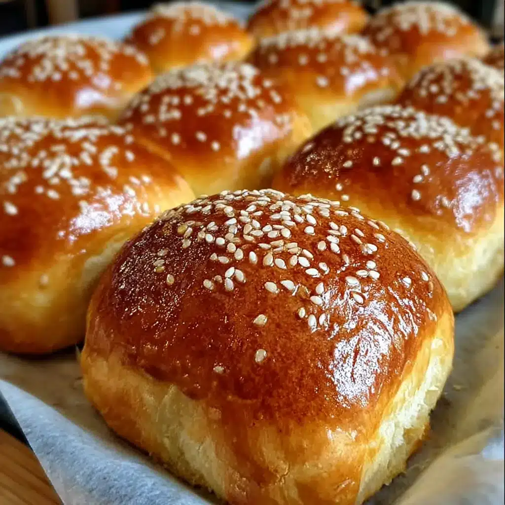Brioches Dulces caseros recién horneados en una bandeja de cocina