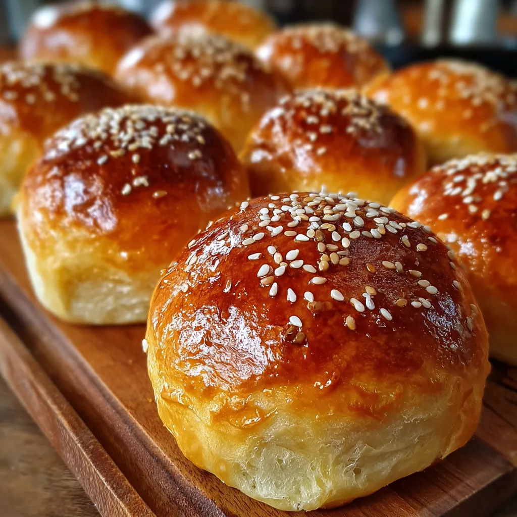 Brioches Dulces caseros recién horneados en una bandeja de cocina