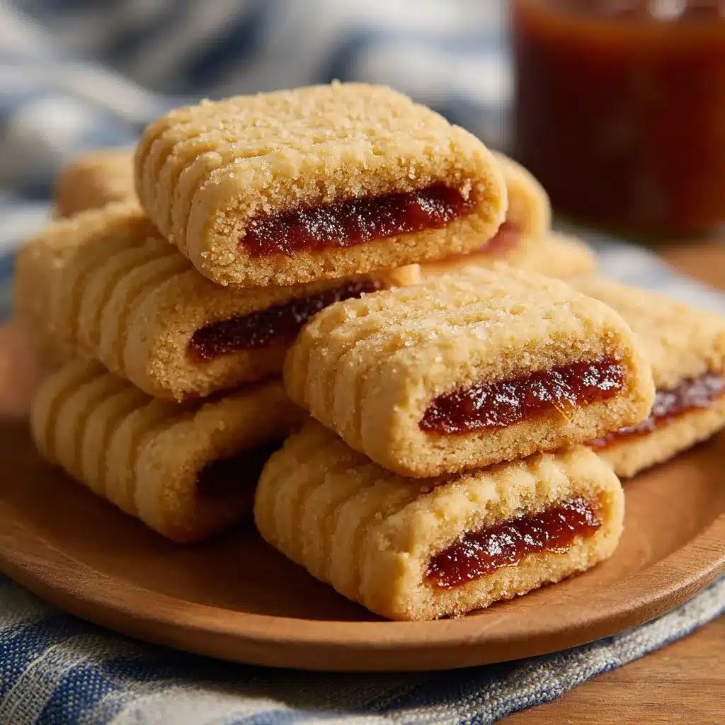 Galletitas de guayaba caseras doradas y crujientes con relleno dulce