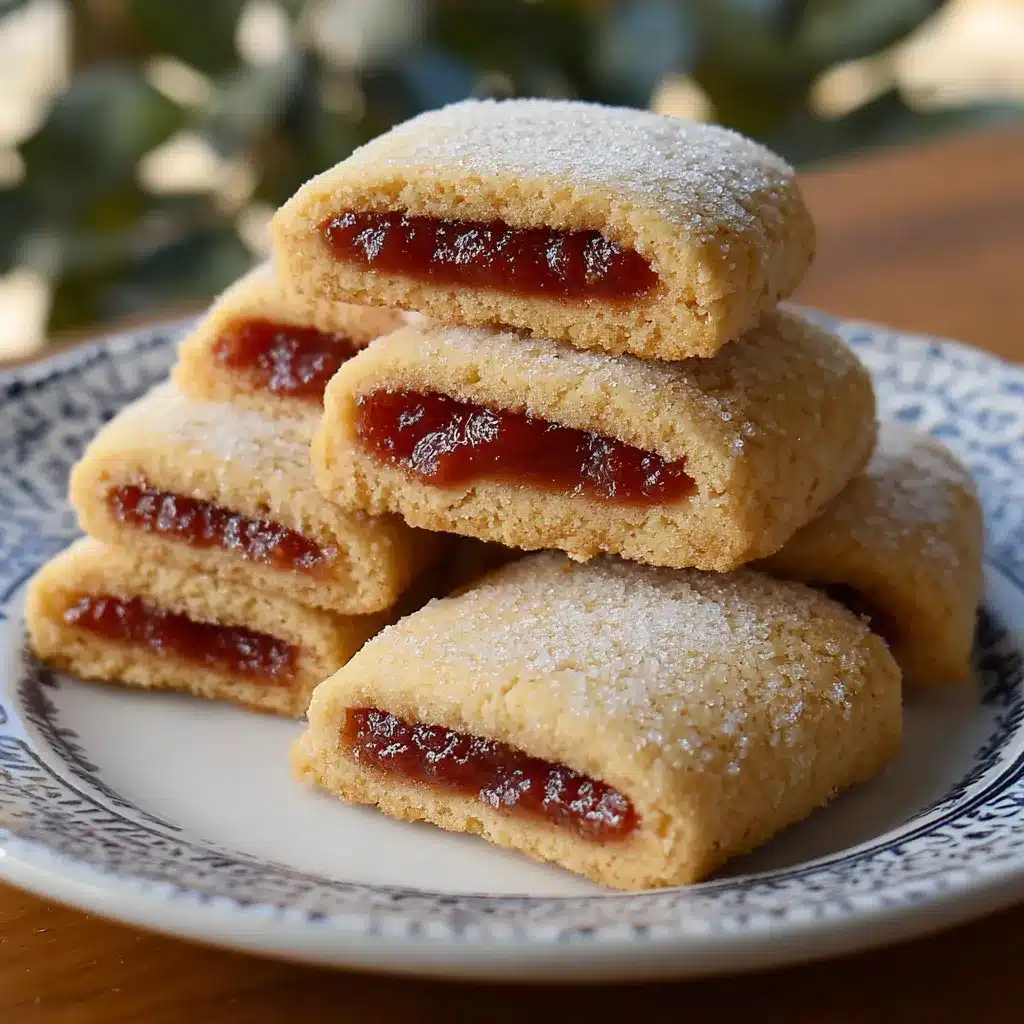 Galletitas de guayaba caseras doradas y crujientes con relleno dulce