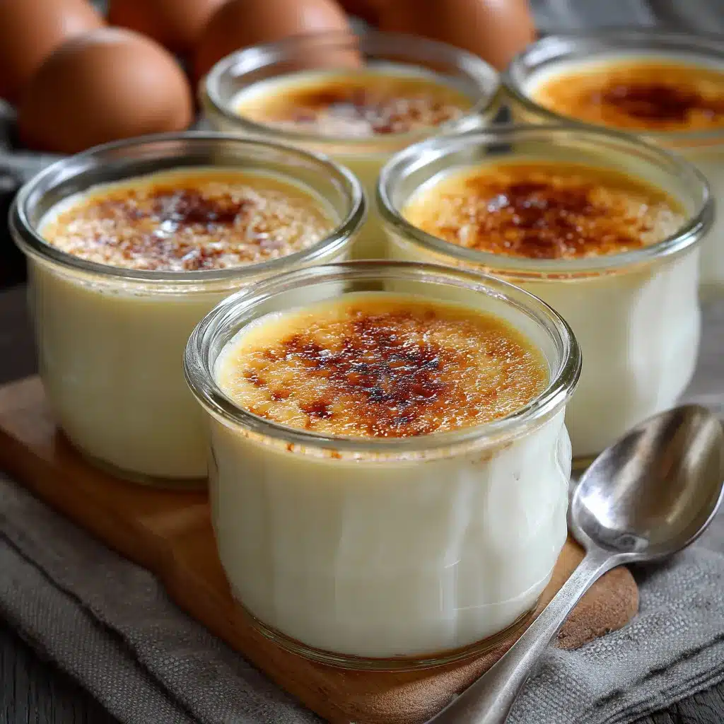 Leche asada cremosa servida en un molde individual con superficie dorada