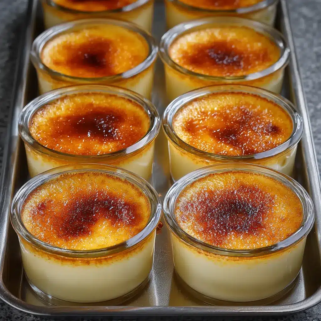 Leche asada cremosa servida en un molde individual con superficie dorada