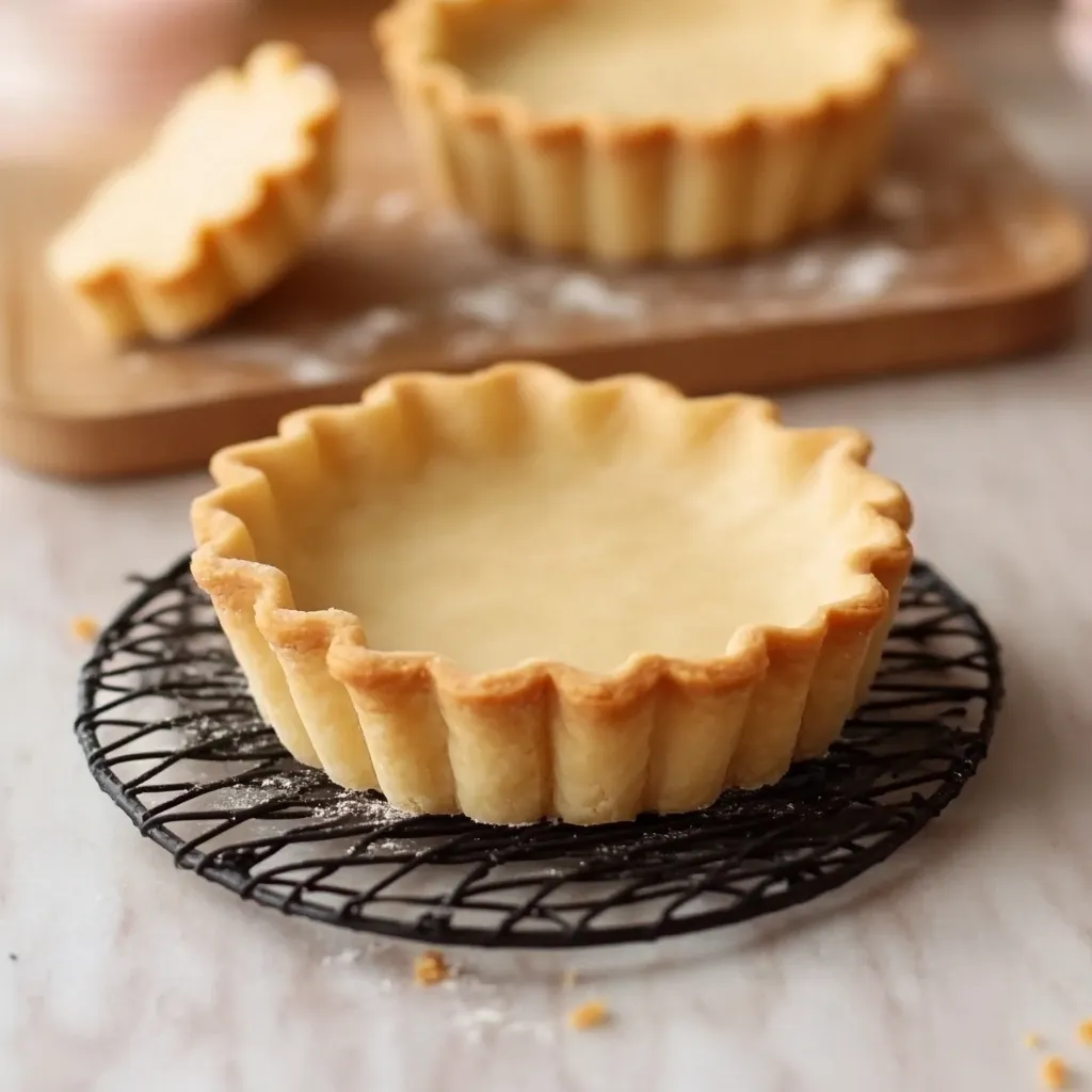 Base de tarta hecha con masa sablée clásica en molde de 25 cm