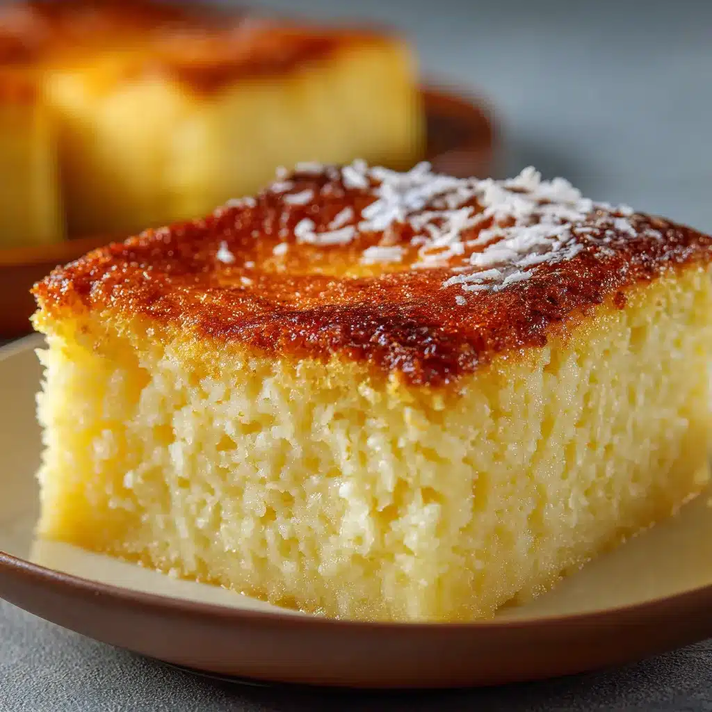 Pastel cremoso casero con textura suave en un plato blanco