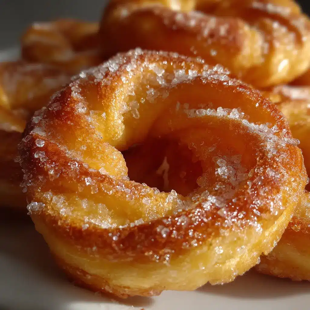 Rosquitas caseras riquísimas recién horneadas sobre una bandeja