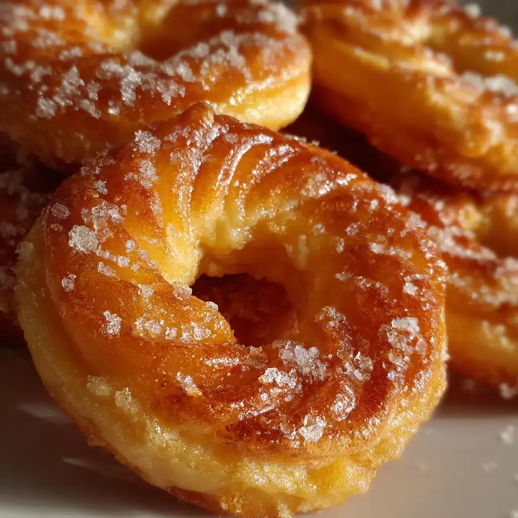 Rosquitas caseras riquísimas recién horneadas sobre una bandeja