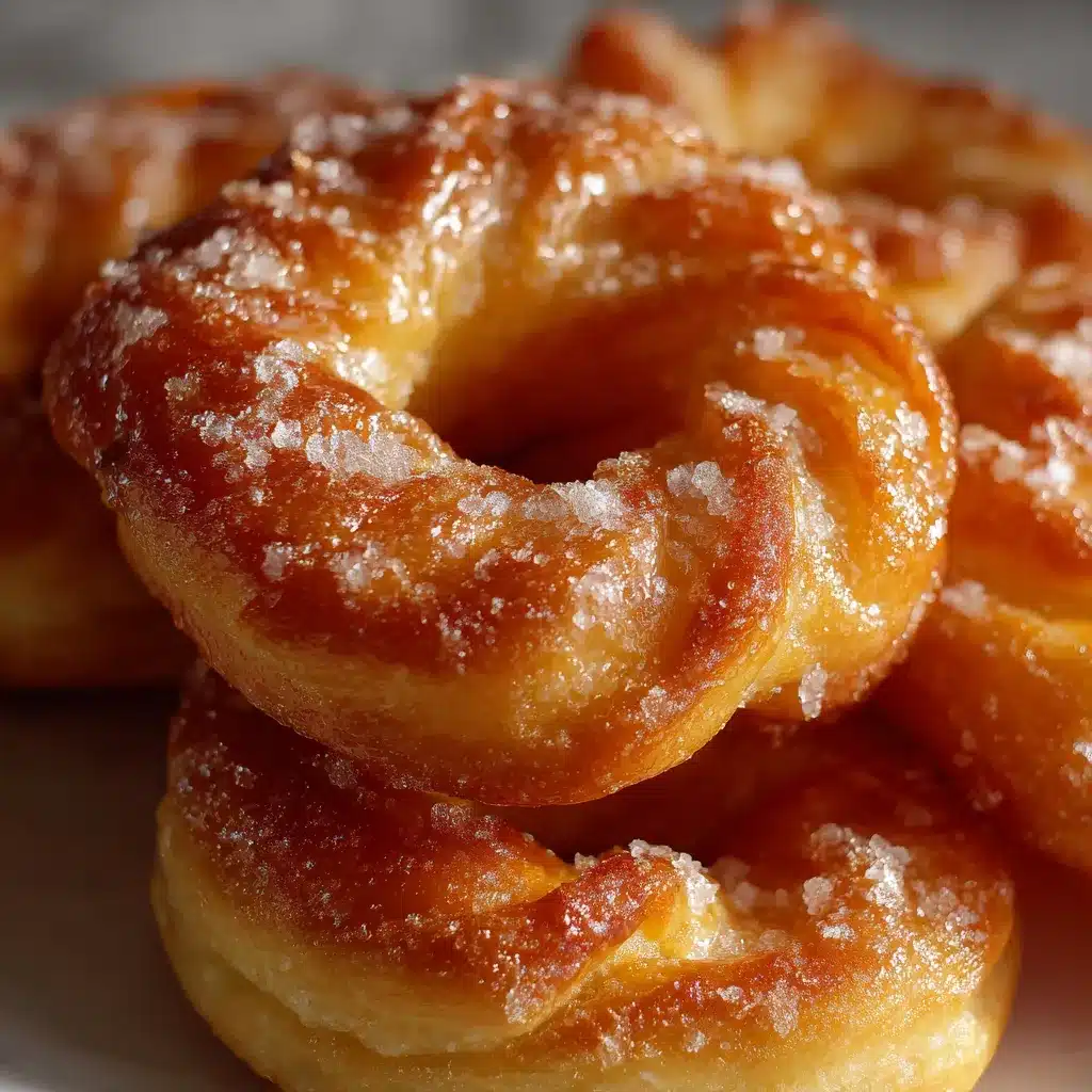 Rosquitas caseras riquísimas recién horneadas sobre una bandeja