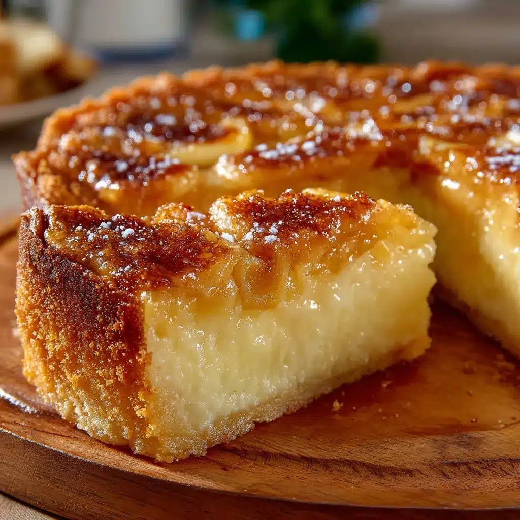 Tarta alemana casera con manzanas y crumble dorado recién horneada