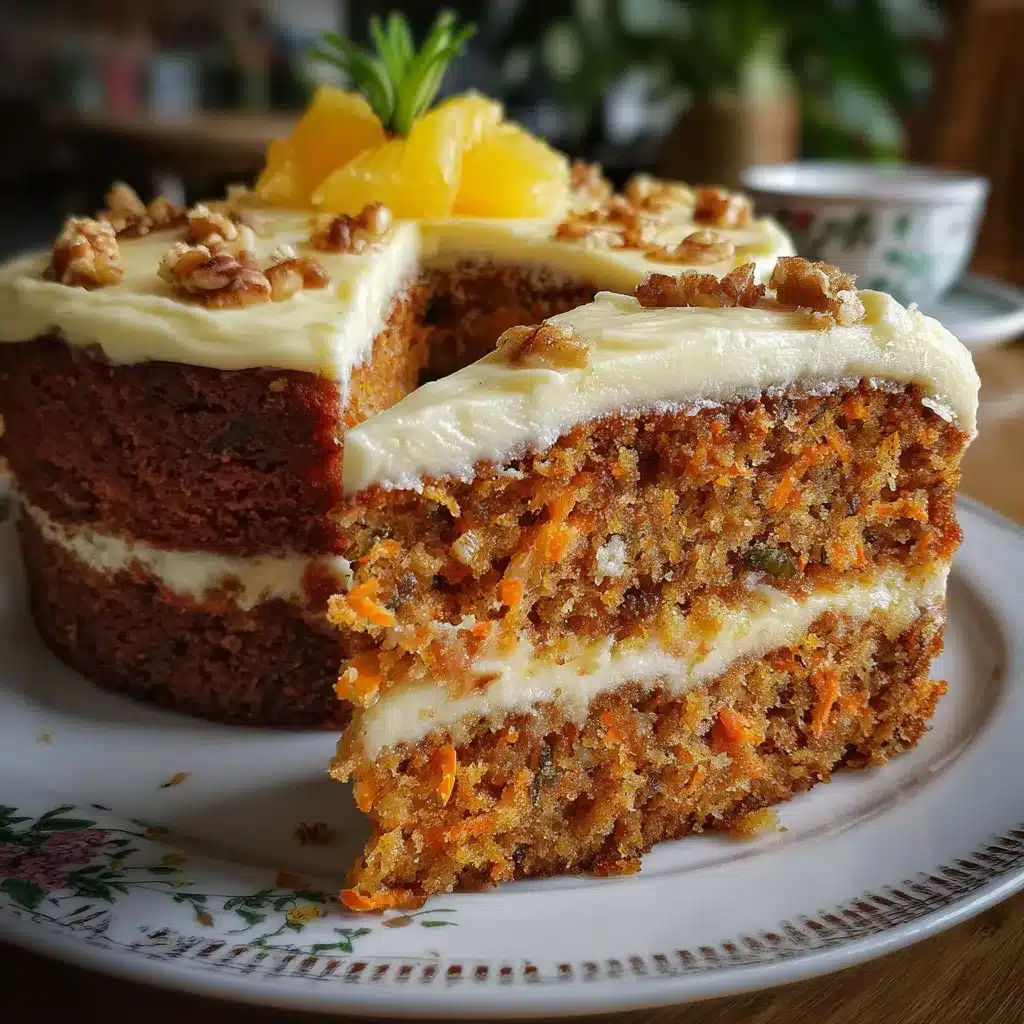 Tarta de zanahoria y piña casera con glaseado de queso crema esponjoso