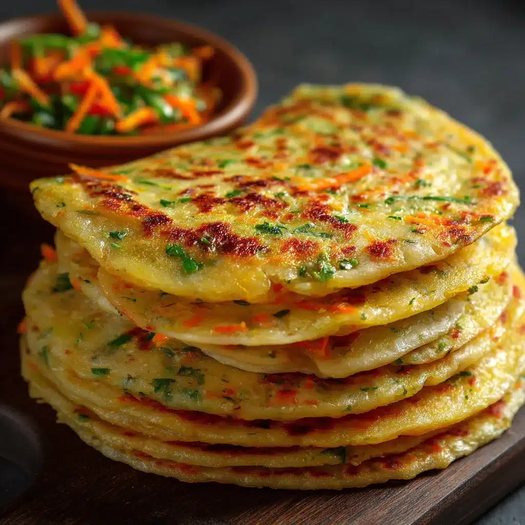 Tortillas saludables de repollo y vegetales doradas y crujientes en sartén