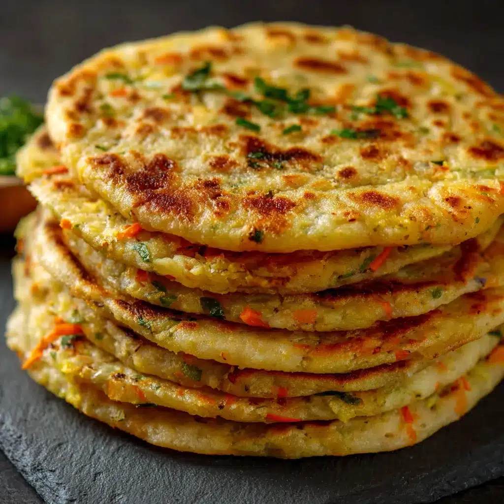 Tortillas saludables de repollo y vegetales doradas y crujientes en sartén