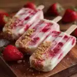 Bol de yogur helado casero con frutas frescas encima