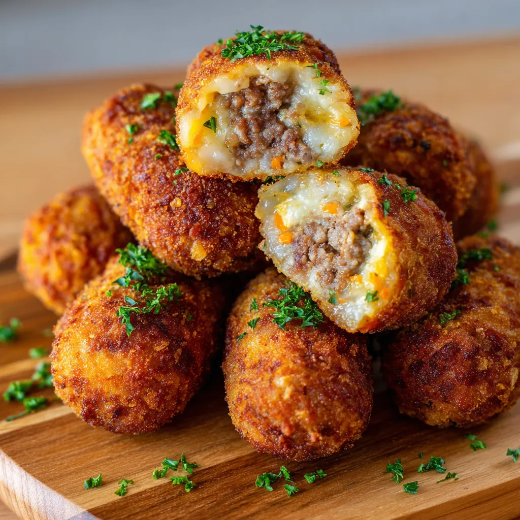 Croquetas de Carne con Zanahoria y Queso