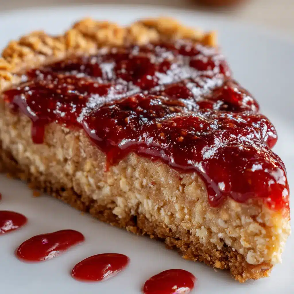 Tarta de pasta frola integral con avena y mermelada casera en molde redondo