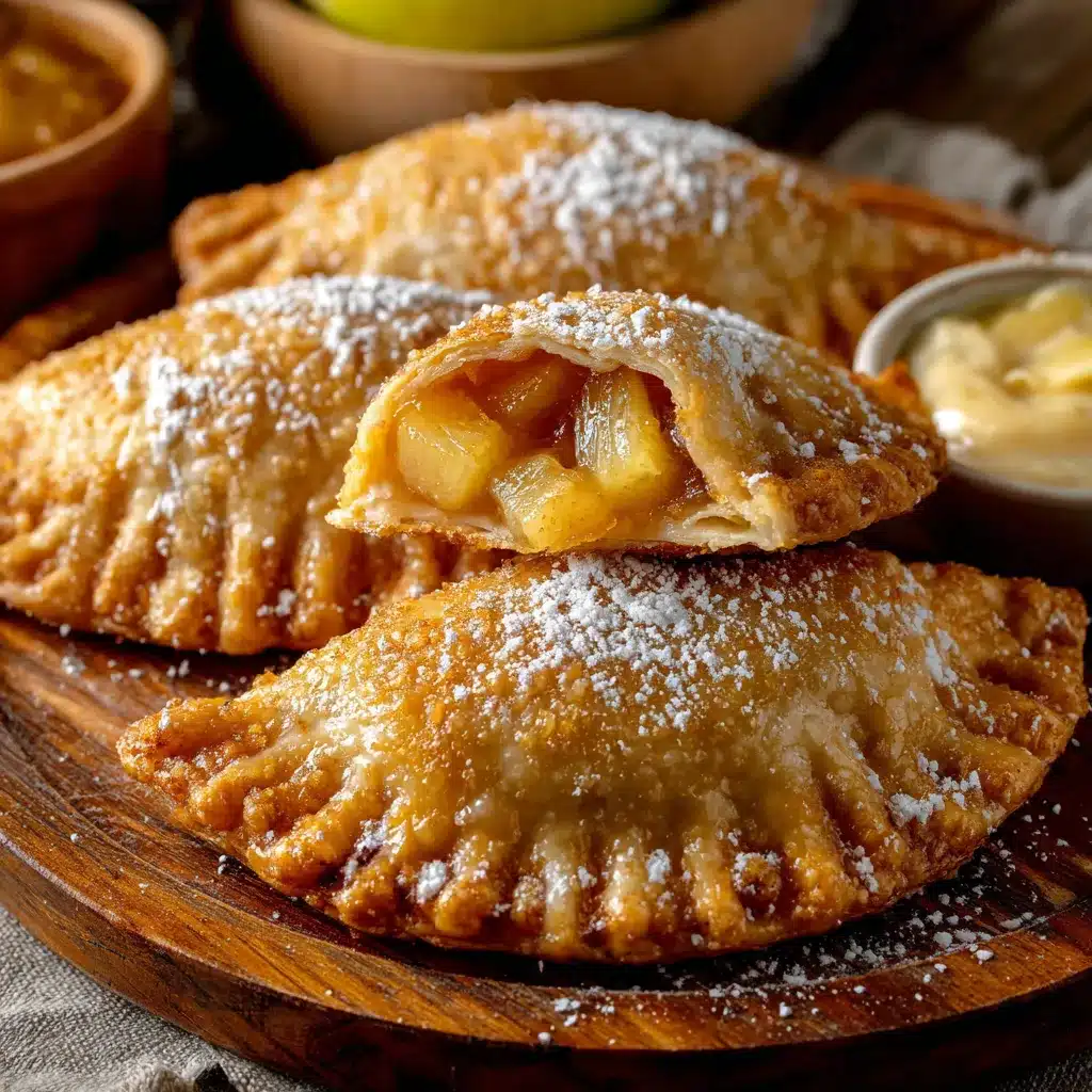 Empanaditas de piña caseras recién horneadas sobre una bandeja