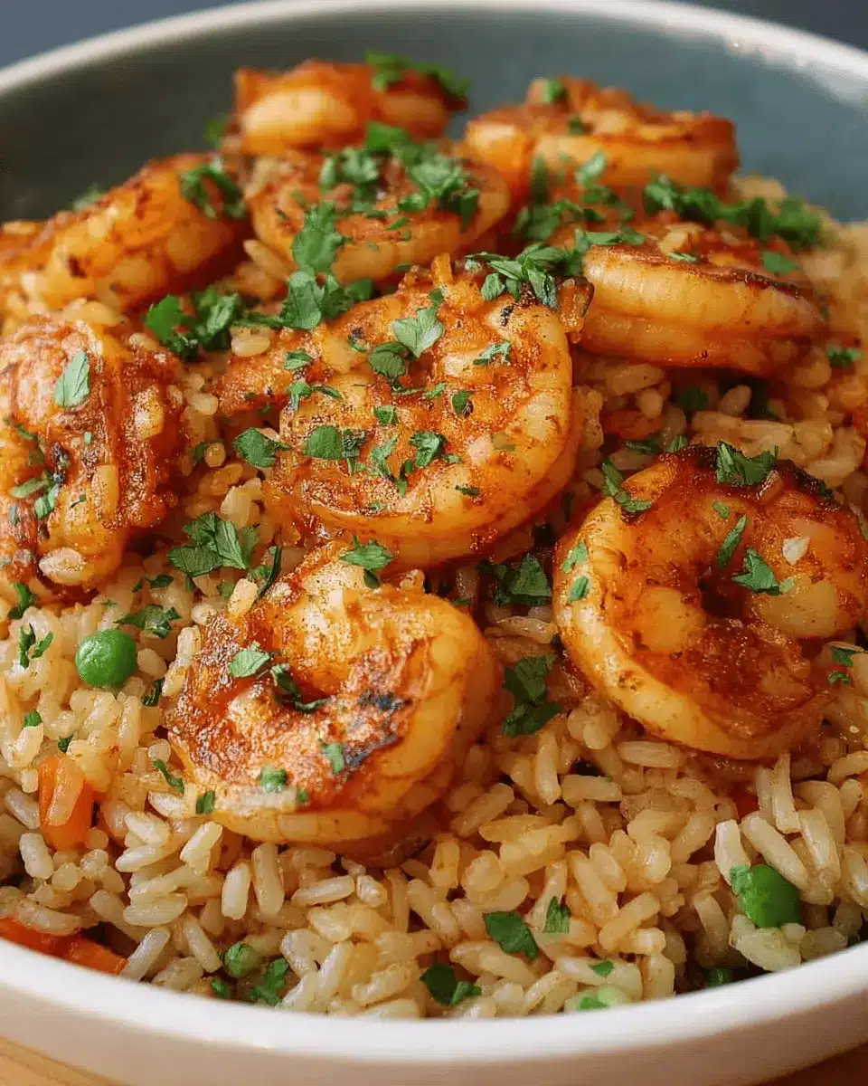 ARROZ FRITO CON CAMARONES