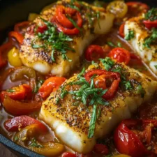 Bacalao con pimientos a la portuguesa: receta fácil y deliciosa