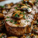 Carne de Res al Ajo con Champiñones