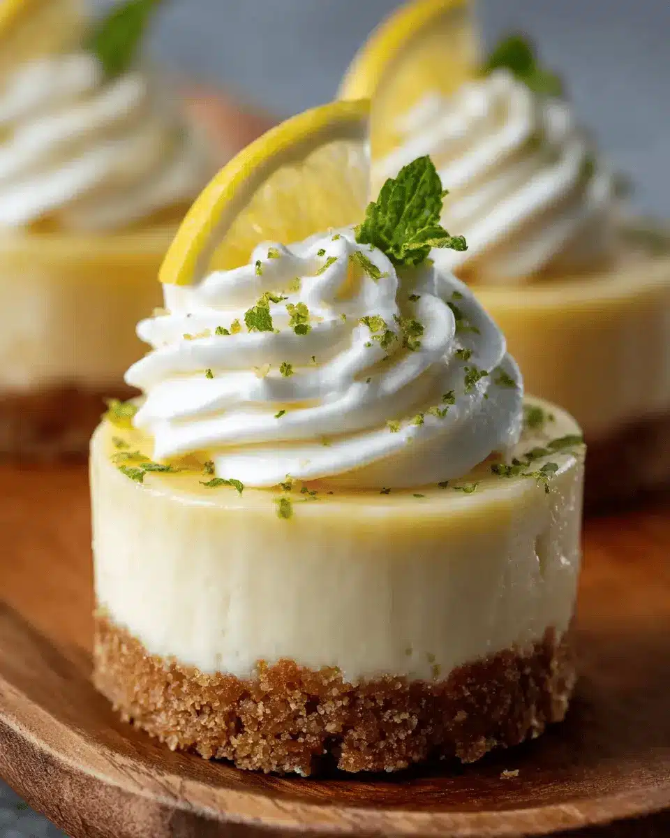 Mini cheesecake de limón