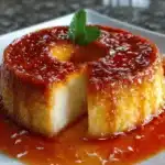 Flan de Elote y Queso con Toque de Vainilla