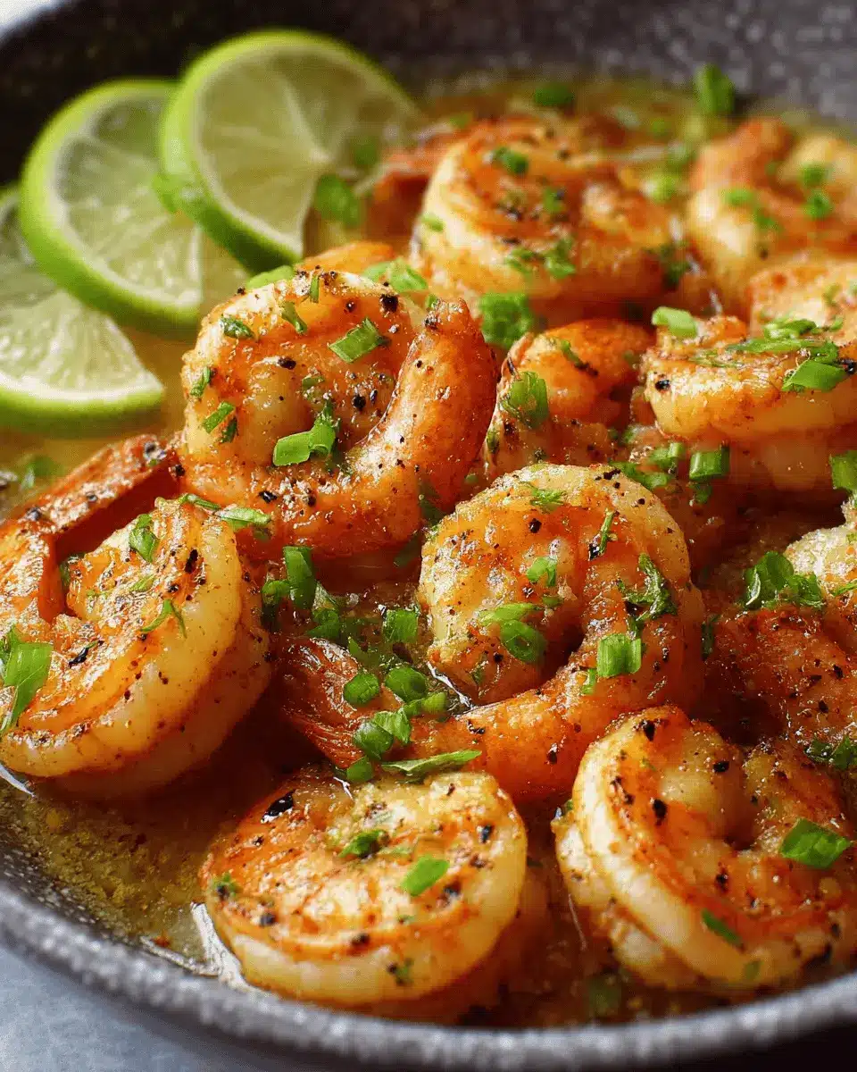 Camarones a la Mantequilla con Ajo y Limón