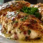 Pollo Rellenas con Jamón de Pollo y Queso