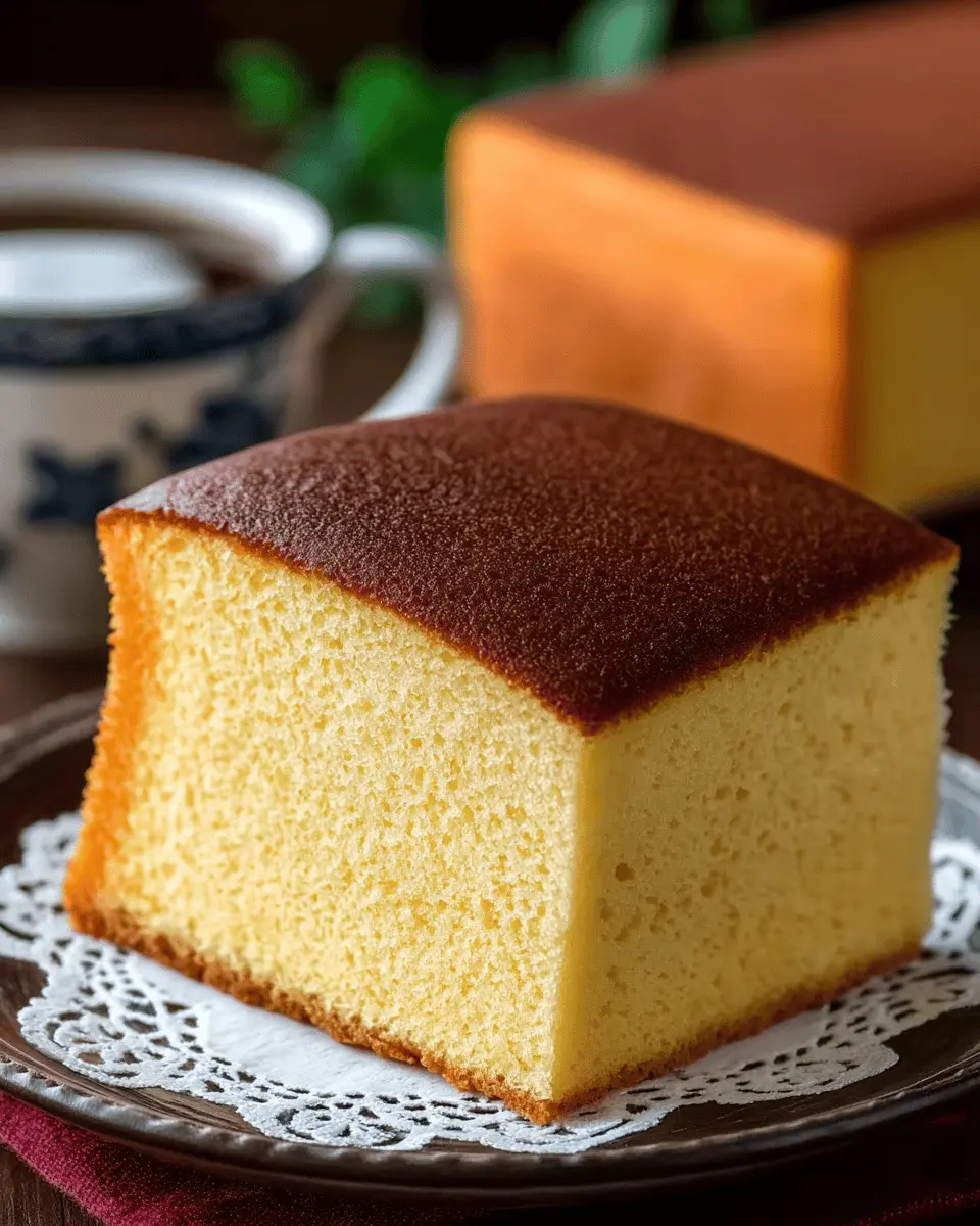 Bizcocho Castella (Kasutera) al Estilo Japonés en España