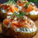 Papas Nórdicas con Salmón y Queso Crema