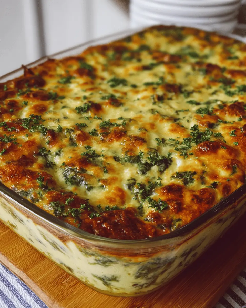 Espinacas Gratinadas a la Crema