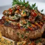 Filete Mignon con Salsa de Nata y Champiñones