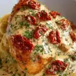 Pollo en Salsa Cremosa de Parmesano y Tomates Secos
