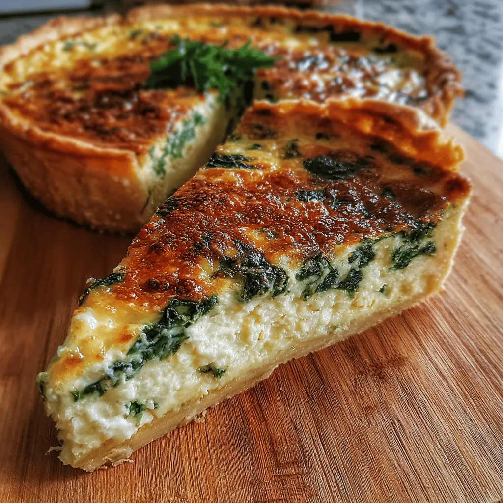 Quiche de Queso y Espinacas