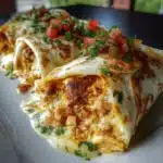 Burritos de Pollo y Queso Fundido