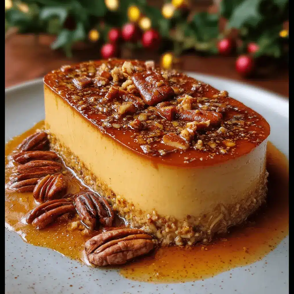 Flan de Turrón