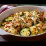 Gratín Cremoso de Calabacitas y Pollo