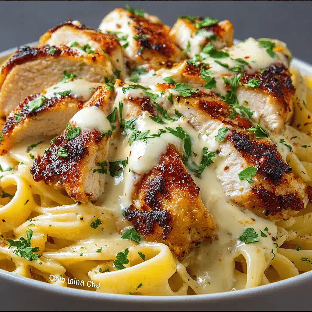 Pasta Cremosa con Pollo a la Parrilla