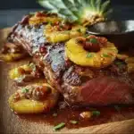 Carne de res con piña