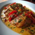 Pollo con Pimientos en Salsa de Crema