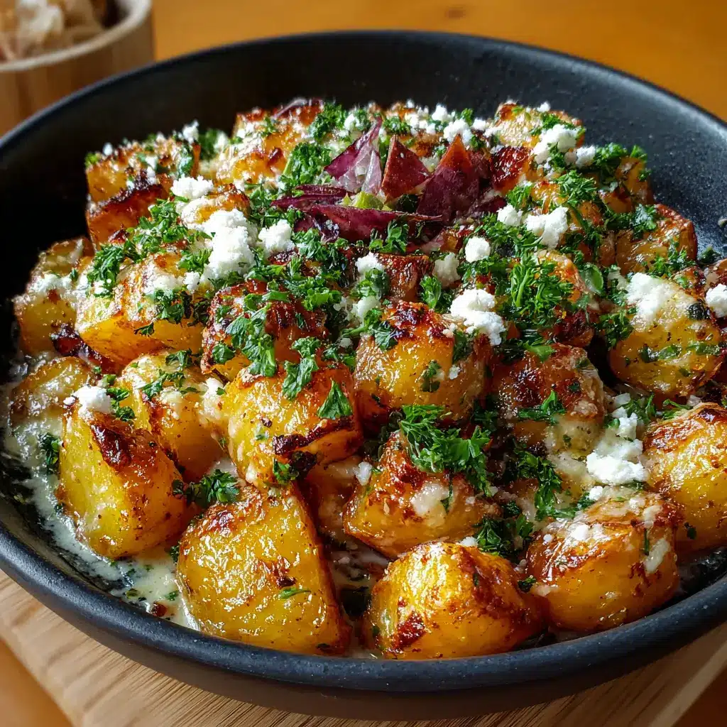 Papitas Cambray al Ajillo y Queso
