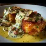 Pechugas cordón bleu con salsa de champiñones