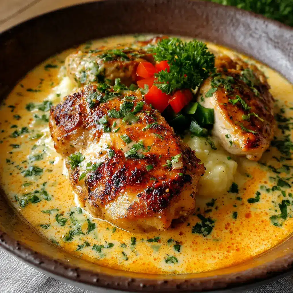 Pechuga de Pollo con Salsa de Queso